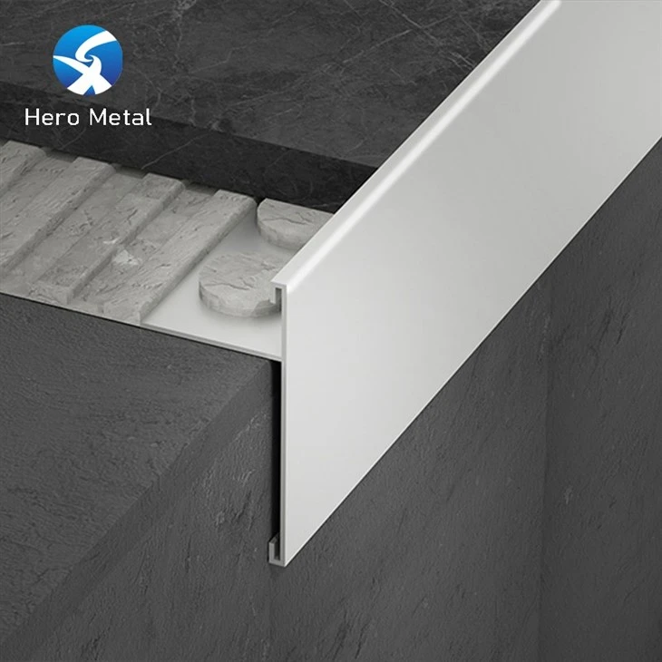 garniture de bord de tuile en métal d'angle en aluminium