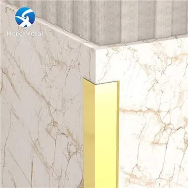 Γωνίες επένδυσης πλακιδίων από ανοξείδωτο χάλυβα